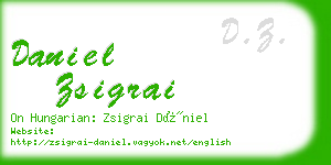 daniel zsigrai business card